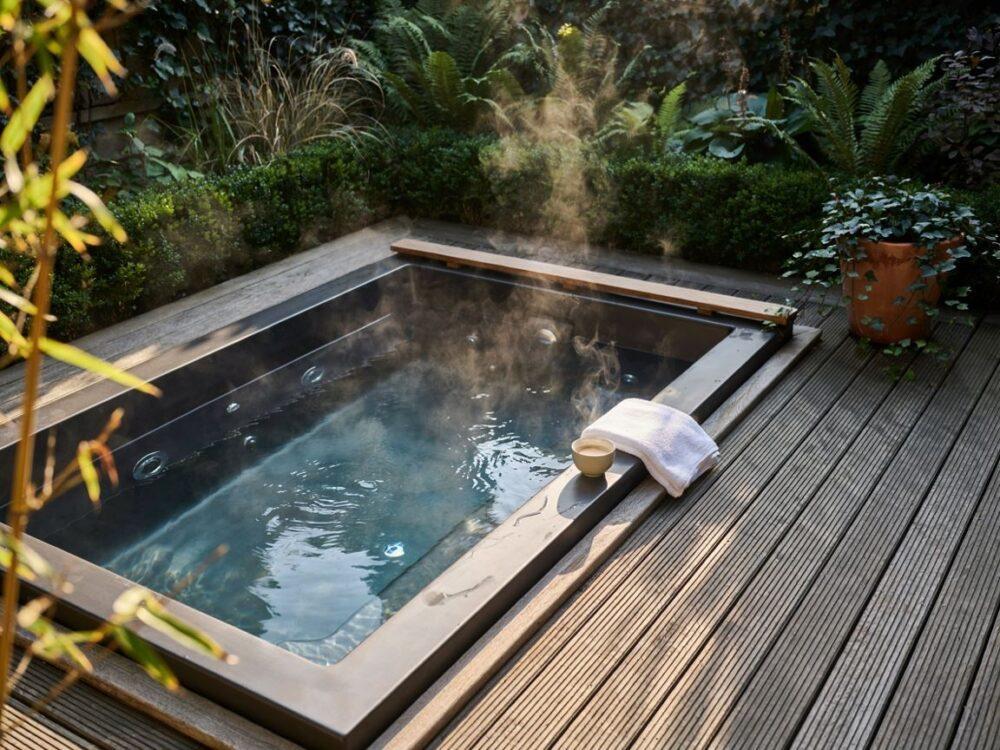 relaks w ciepłym jacuzzi